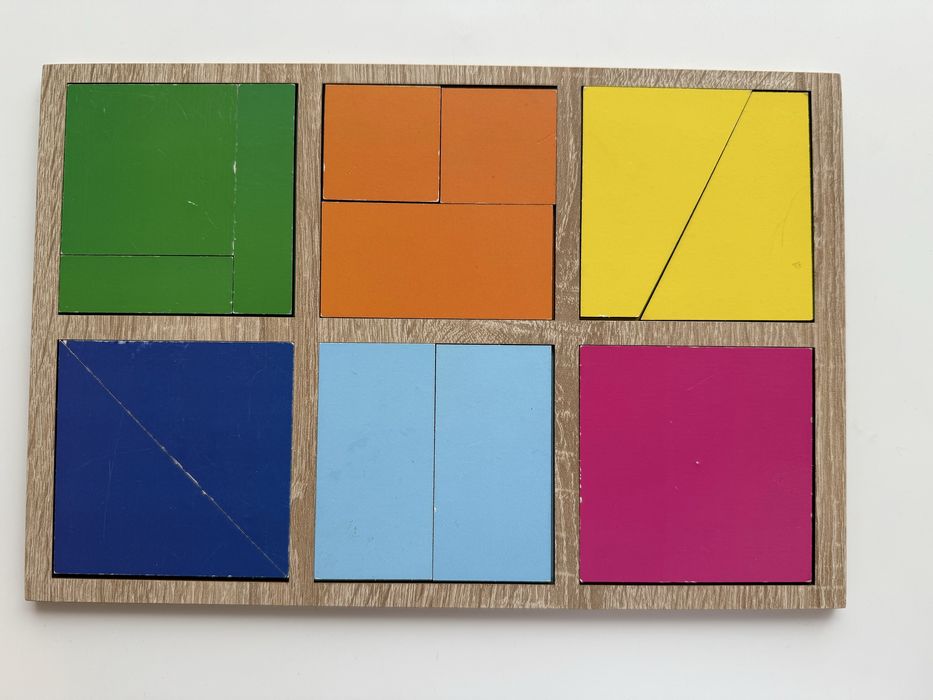 Деревʼяні пазли-вкладиші, сортери дитячі