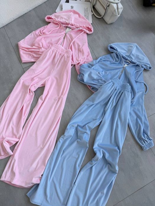 Велюровый костюм женский спортивный штаны топ кофта zara el milas