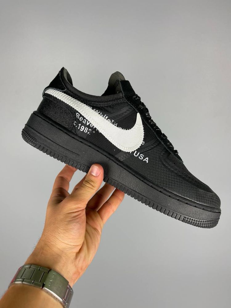 Off-White x Nike Air Force “Black” and “White” Повна омплектація 40-45
