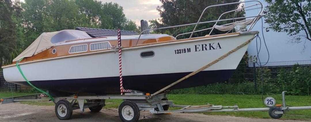 żaglówka 8,5m z przyczepką Kompozyt Mahoń webasto, prąd, silnik Yamaha