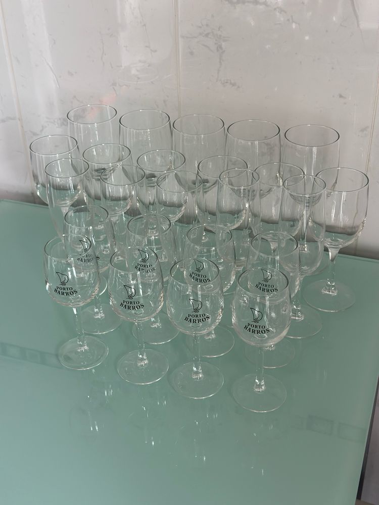 Conjuntos 24 copos vinho/campanhe