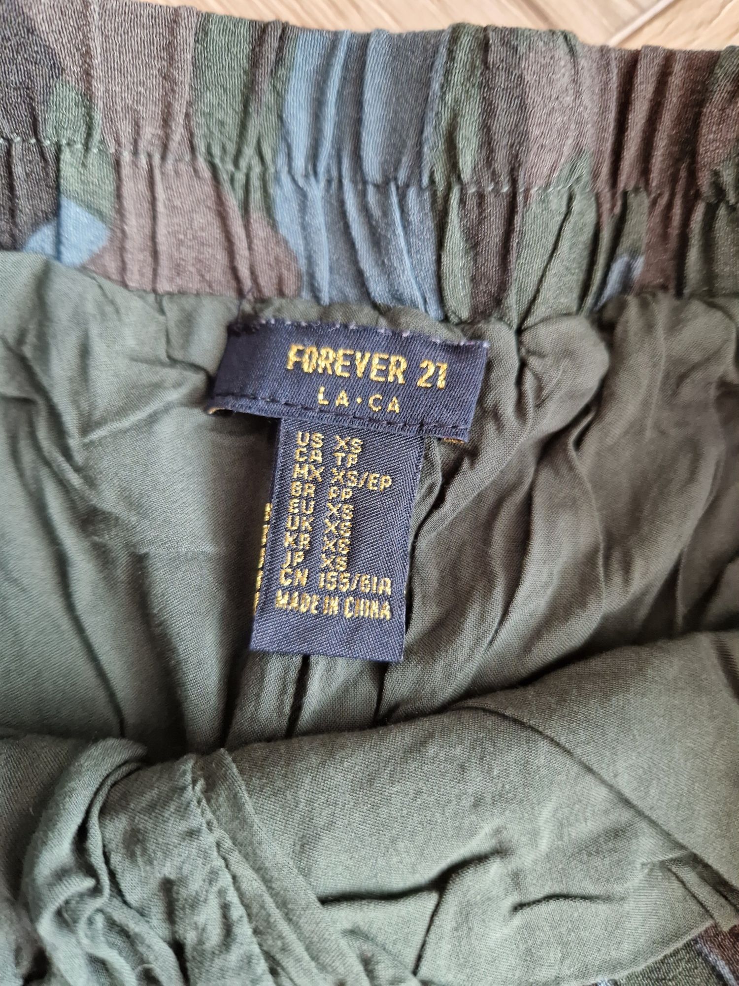 Spodenki shorty damskie moro Forever 21 xs