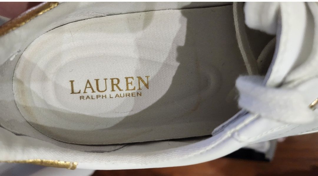 Lauren Ralph Lauren sneakersy skórzane unisex
