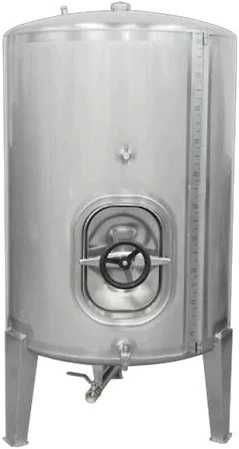 Cubas em inox de 1000 e 500 litros.