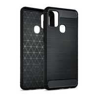 Beline Etui Carbon Oppo A15/A15S Czarny/Black