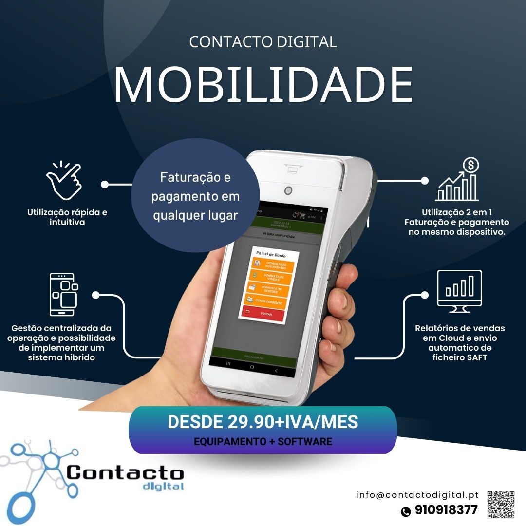 Terminal POS Mobilidade com TPA incluído