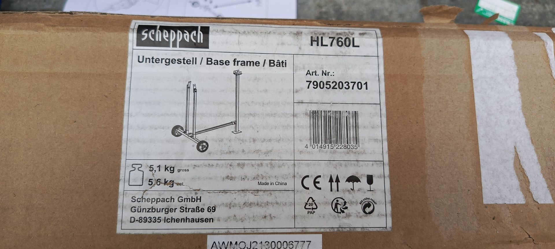 Stojak do łuparki hydraulicznej