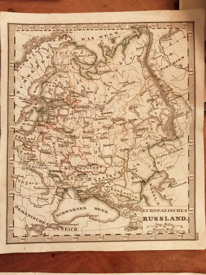 Mapa Mapki z okresu Księstwa Warszawskiego Królestwa Polskiego XIXw.