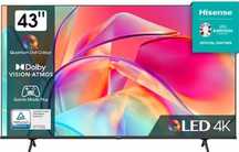 Телевізор 43 дюйми Hisense 43E77KQ (4К Smart TV QLED Bluetooth T2/S2)