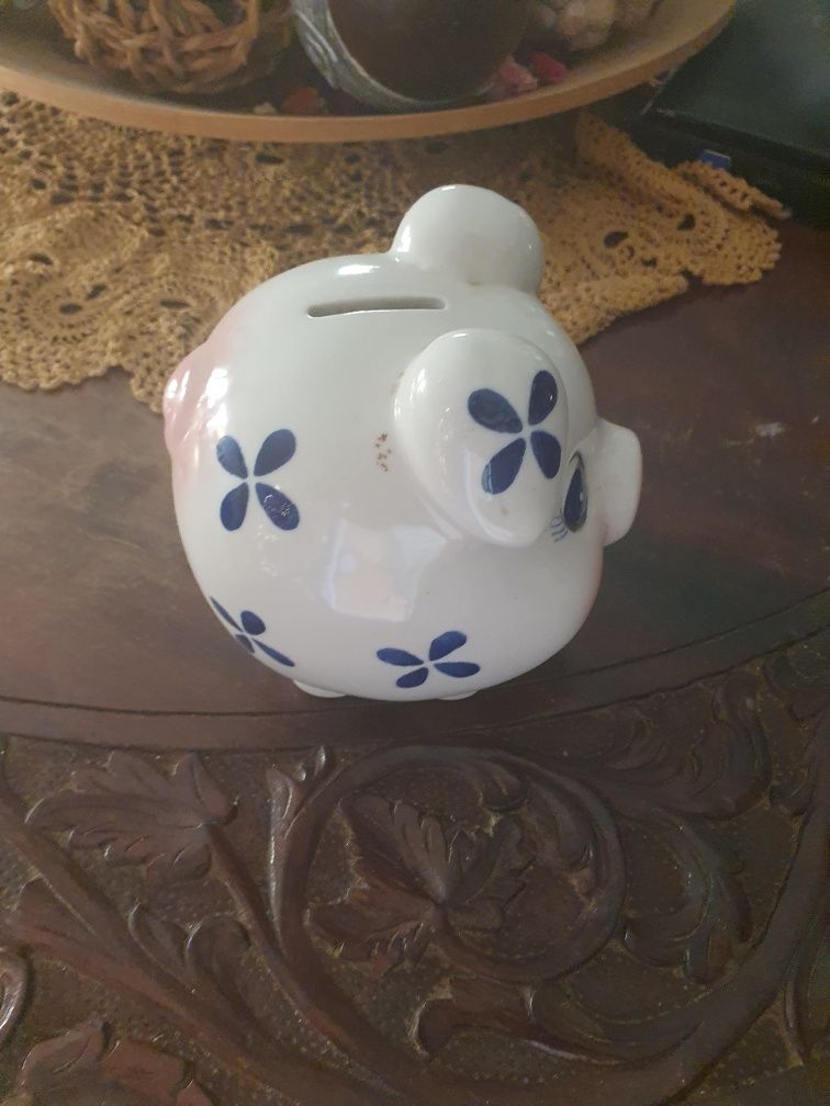 Porquinho Mealheiro Porcelana