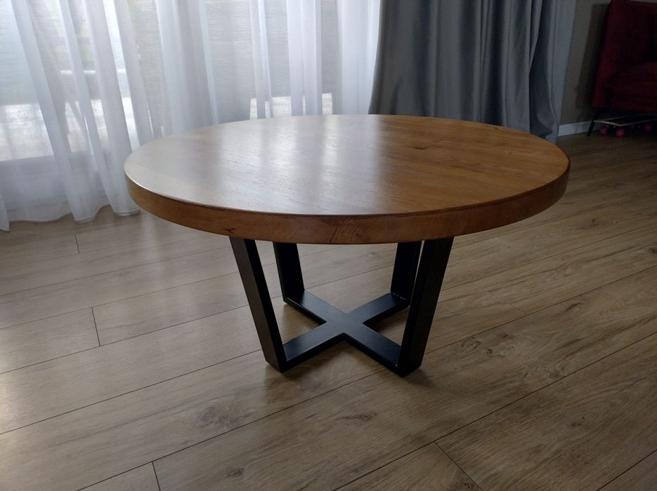 Stolik kawowy dębowy 80cm