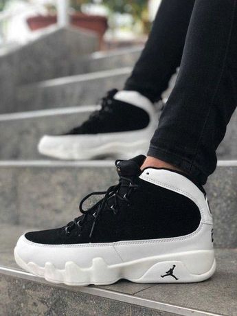 Кроссовки Nike Air Jordan 9 Black/White | Мужские/Женские r1