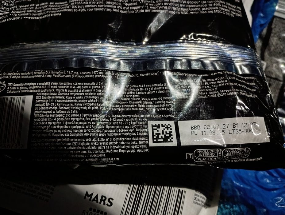 Sheba karma mokra saszetki dla kota dorosłego rybne smaki 4x 85