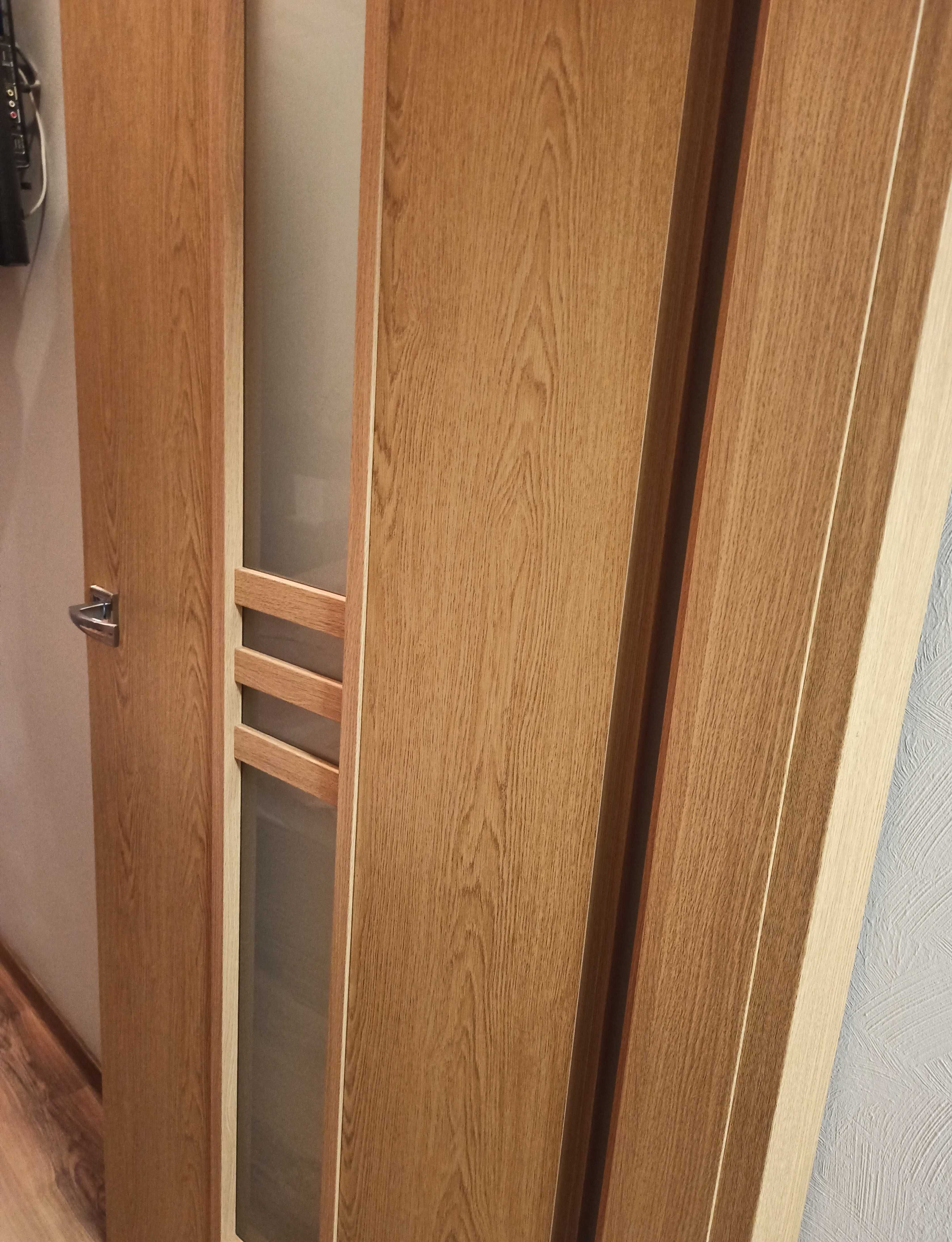 3 szt drzwi: pokojowe, łazienkowe, WC z regulowanymi futrynami