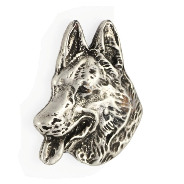 Owczarek niemiecki pin posrebrzony Art-Dog