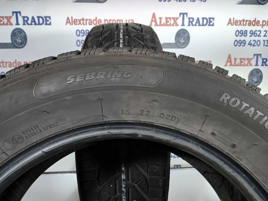 2 шт. 215/65 R17 Sebring Snow SUV зимові шини б/у, 2022 рік, 6 мм