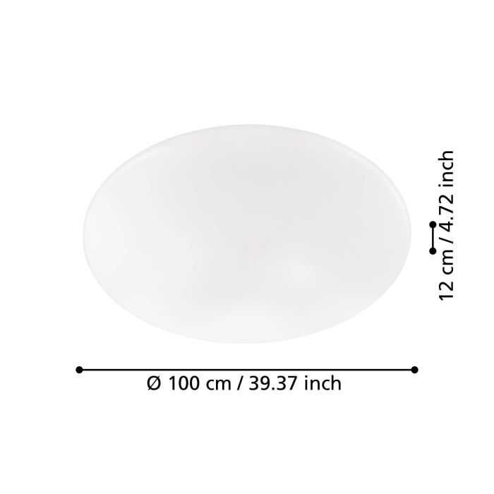 GIRON -S oprawa plafon ściemnialny efekt kryształu - 100cm -97543 EGLO