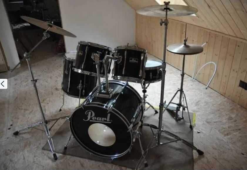 PEARL EXPORT+talerze Paiste-kompletna, nastrojona gotowa do gry!