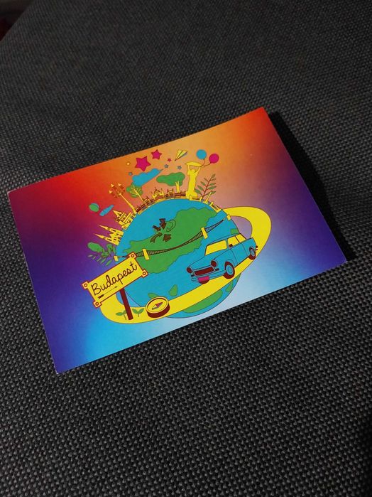 Postal multicolorido Budapeste, Hungria