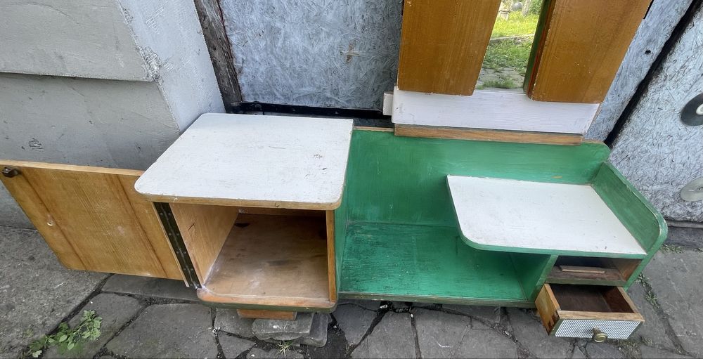 Kultowa toaletka tryptyk PRL lata 60