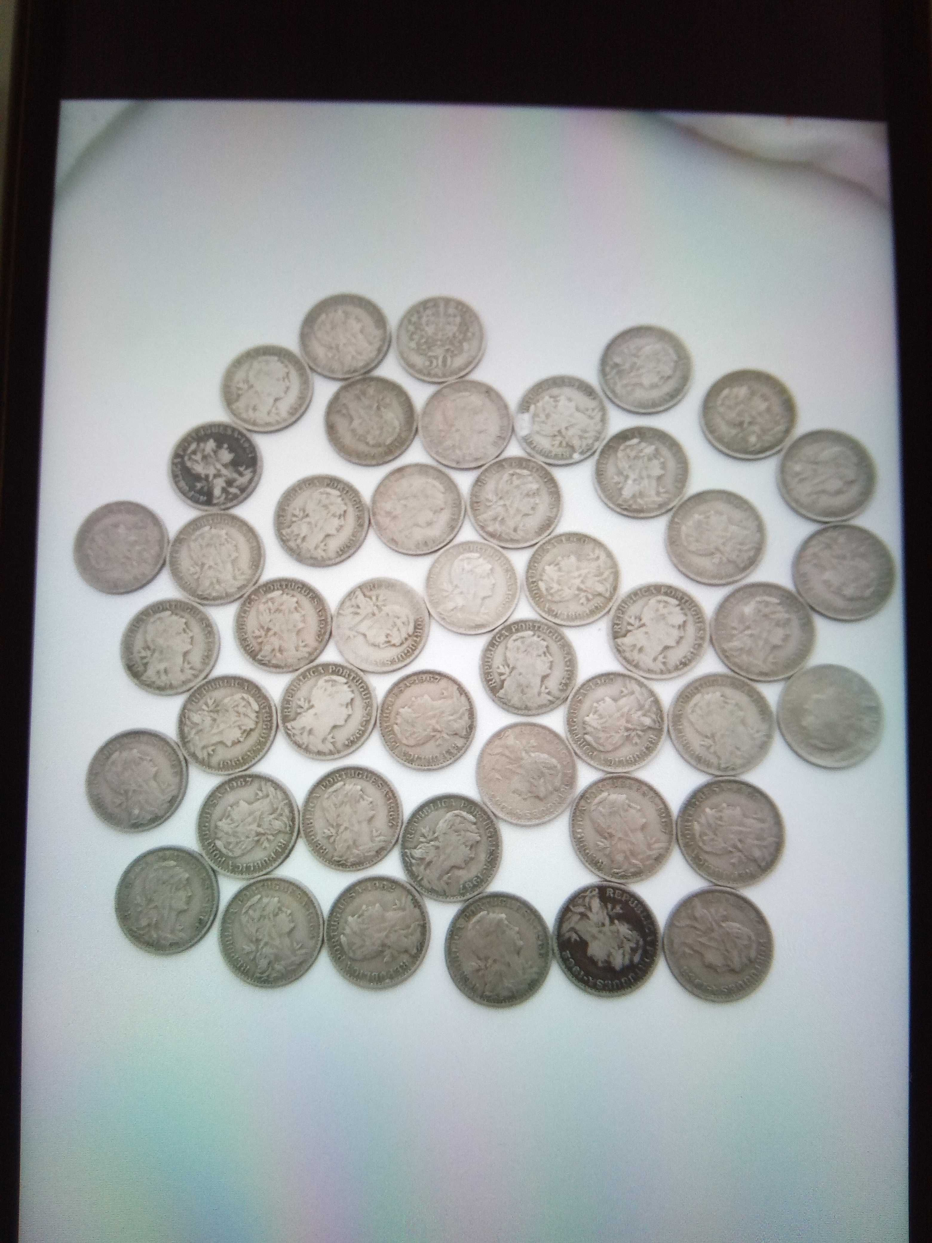 Lote de Moedas Antigas 50 centavos