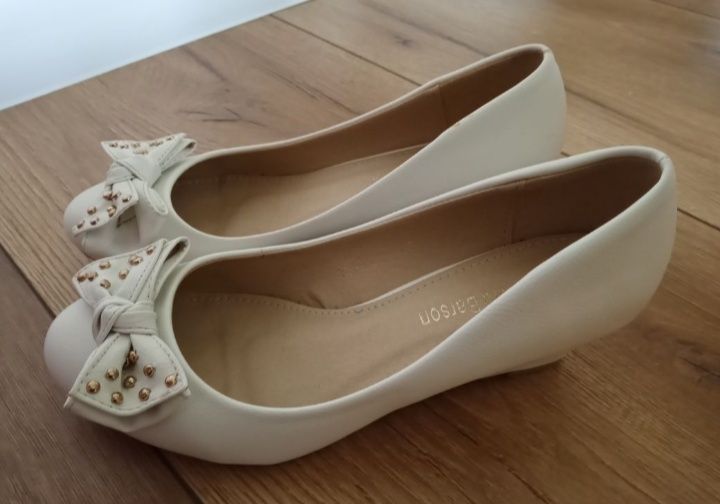 Buty ślubne na koturnie 36