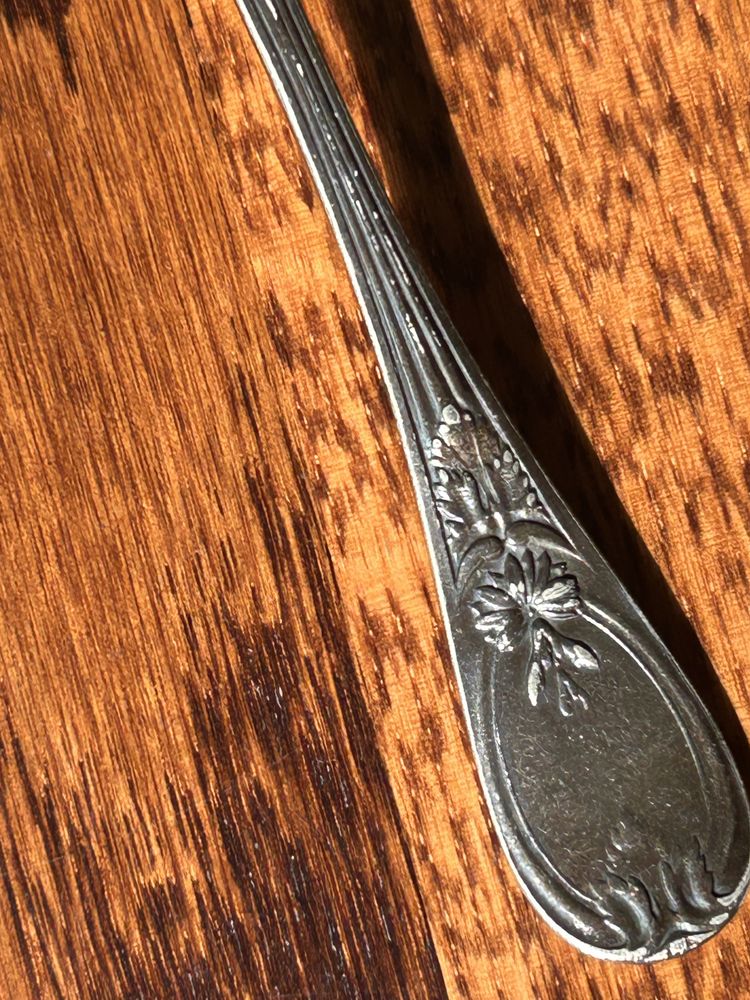 Fraget BM Plaque Platerowana łyżeczka zabytkowa XIX-XX wiek