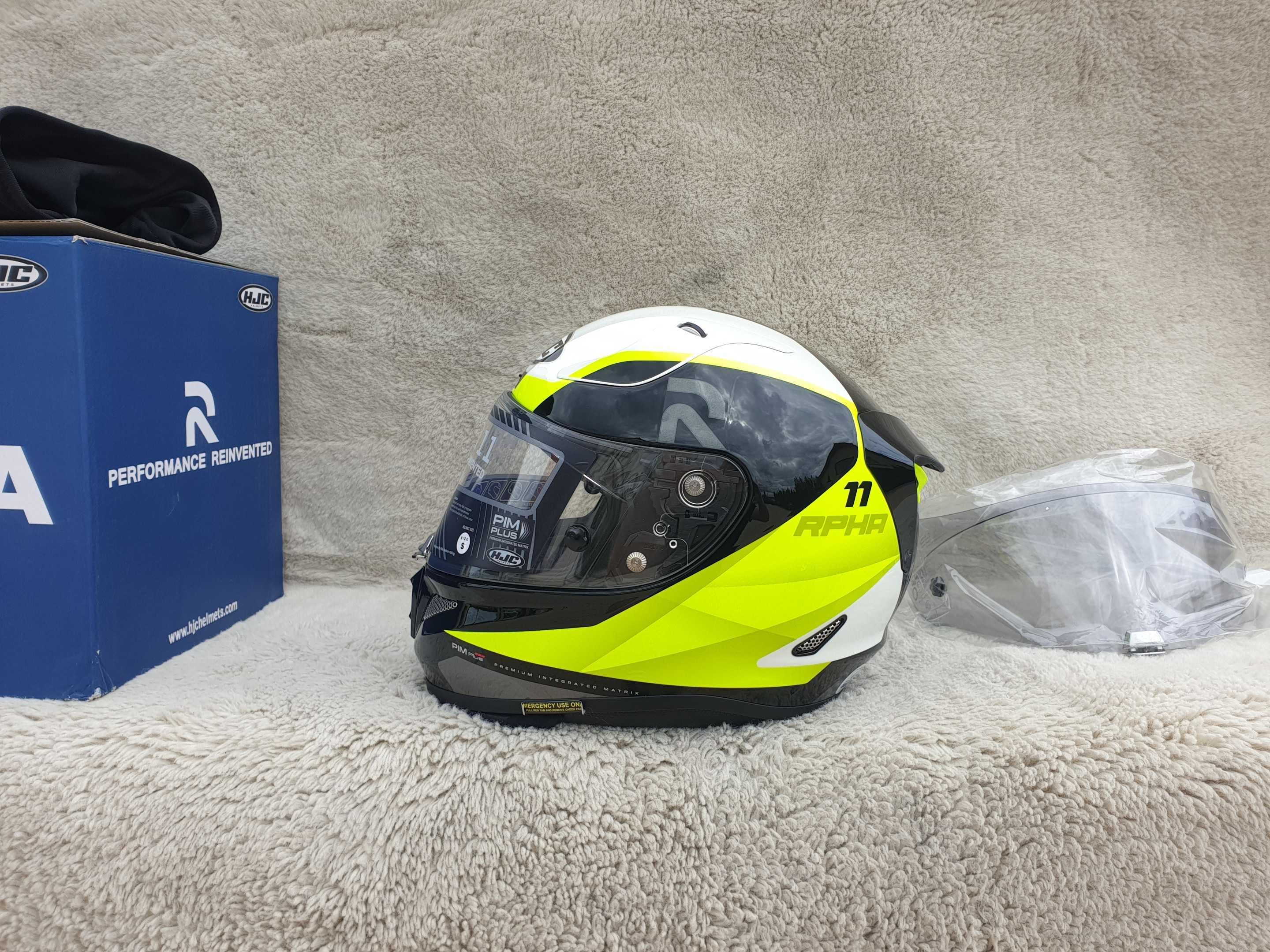 wys 29.07  Hjc Rpha 11 rozm. S kask motocyklowy + ciemny wizjer