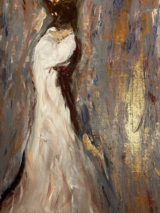 Obraz malowany ręcznie abstrakcja