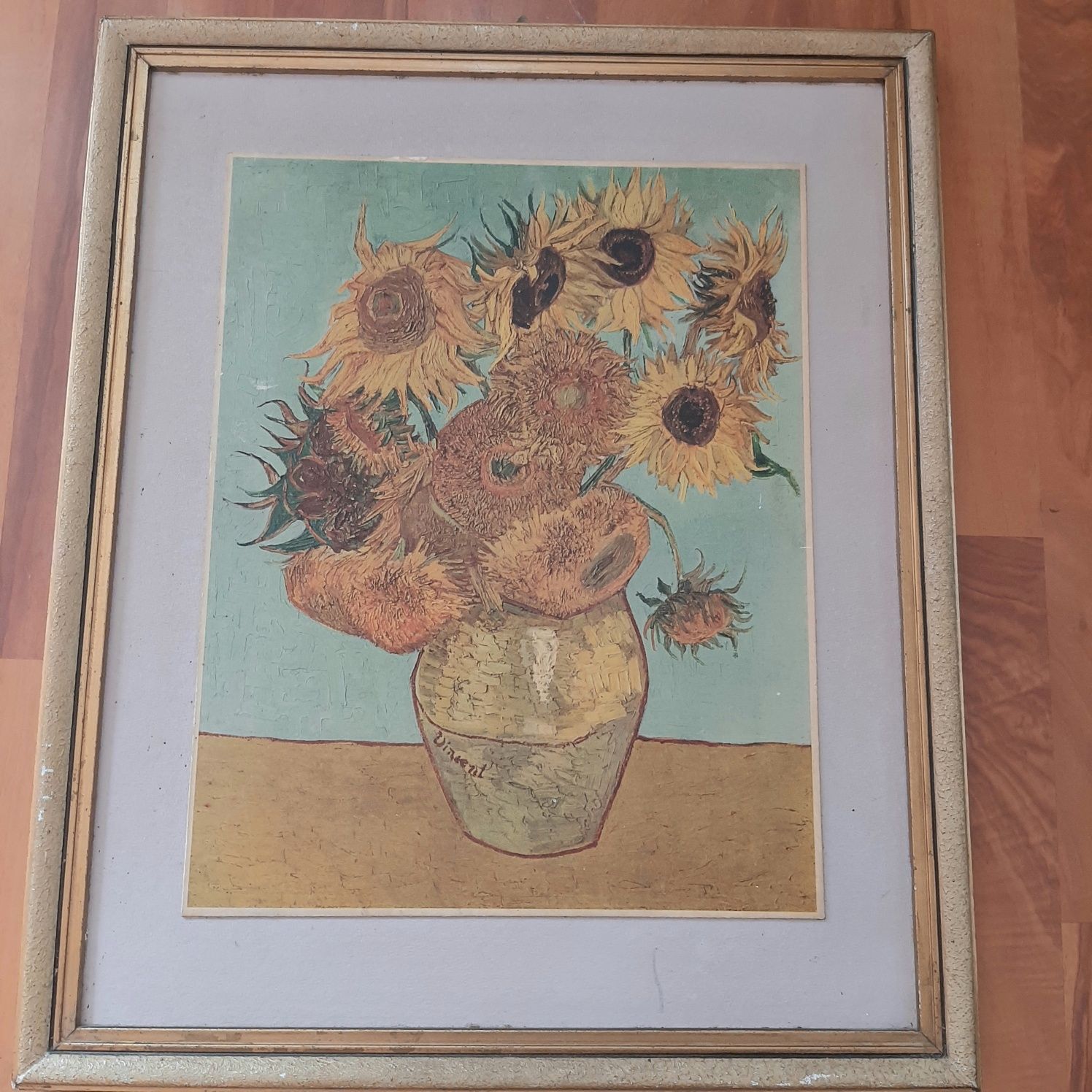 Obraz reprodukcja "Słoneczników" Vincentego van Gogha 59x 48cm