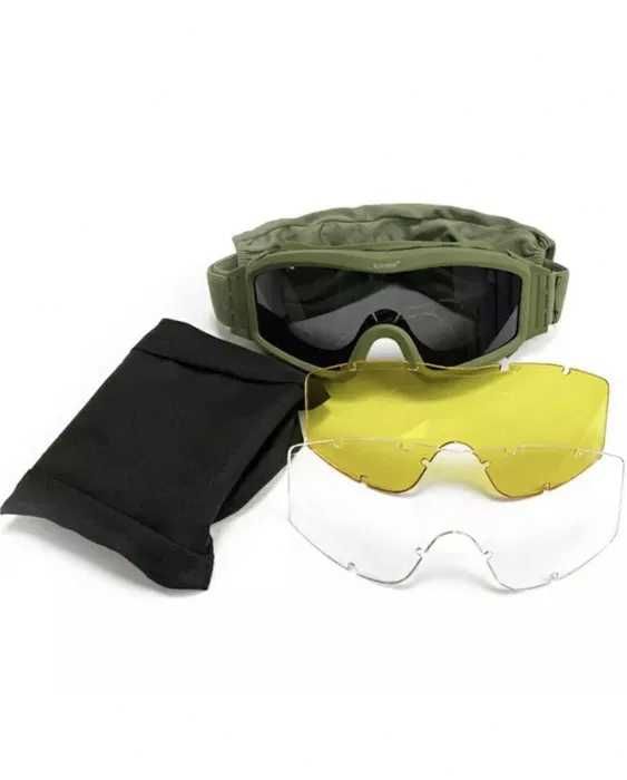 Військові захисні балістичні окуляри  маска колір олива