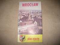 stara mapa Wrocław plan miasta 1989