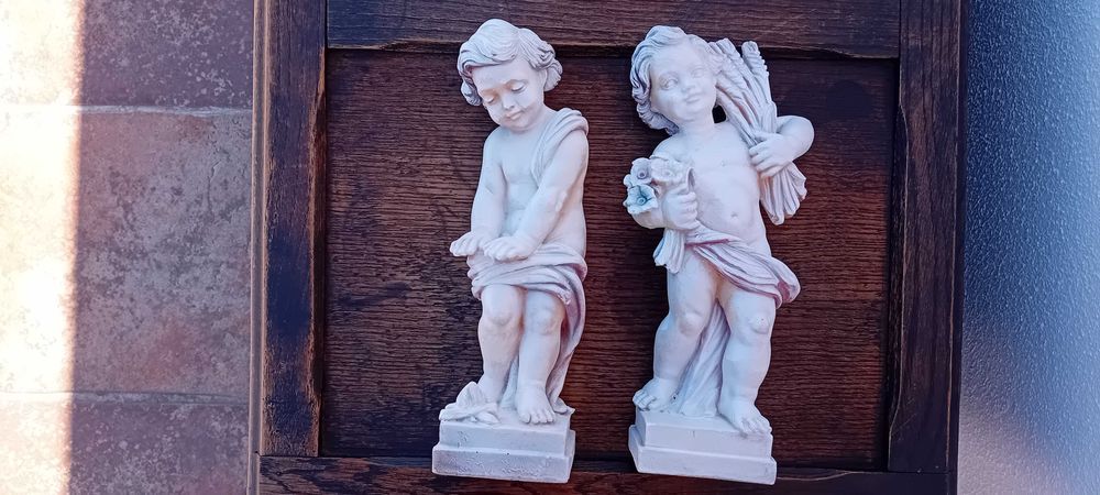 Par de Estatuetas em Pedra