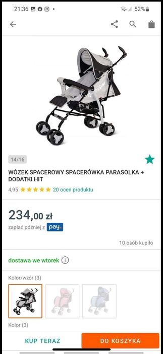 Wózek Spacerówka