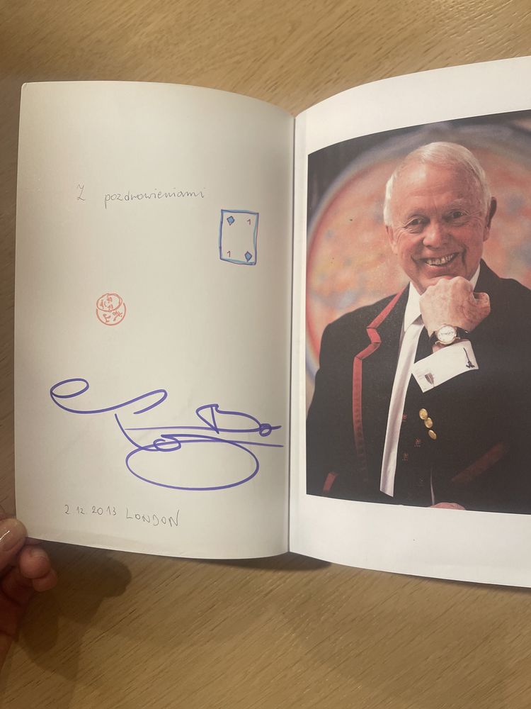 książka biografia Tony Buzan z autografem