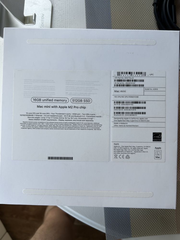 Apple Mac Mini m2 pro 16/512