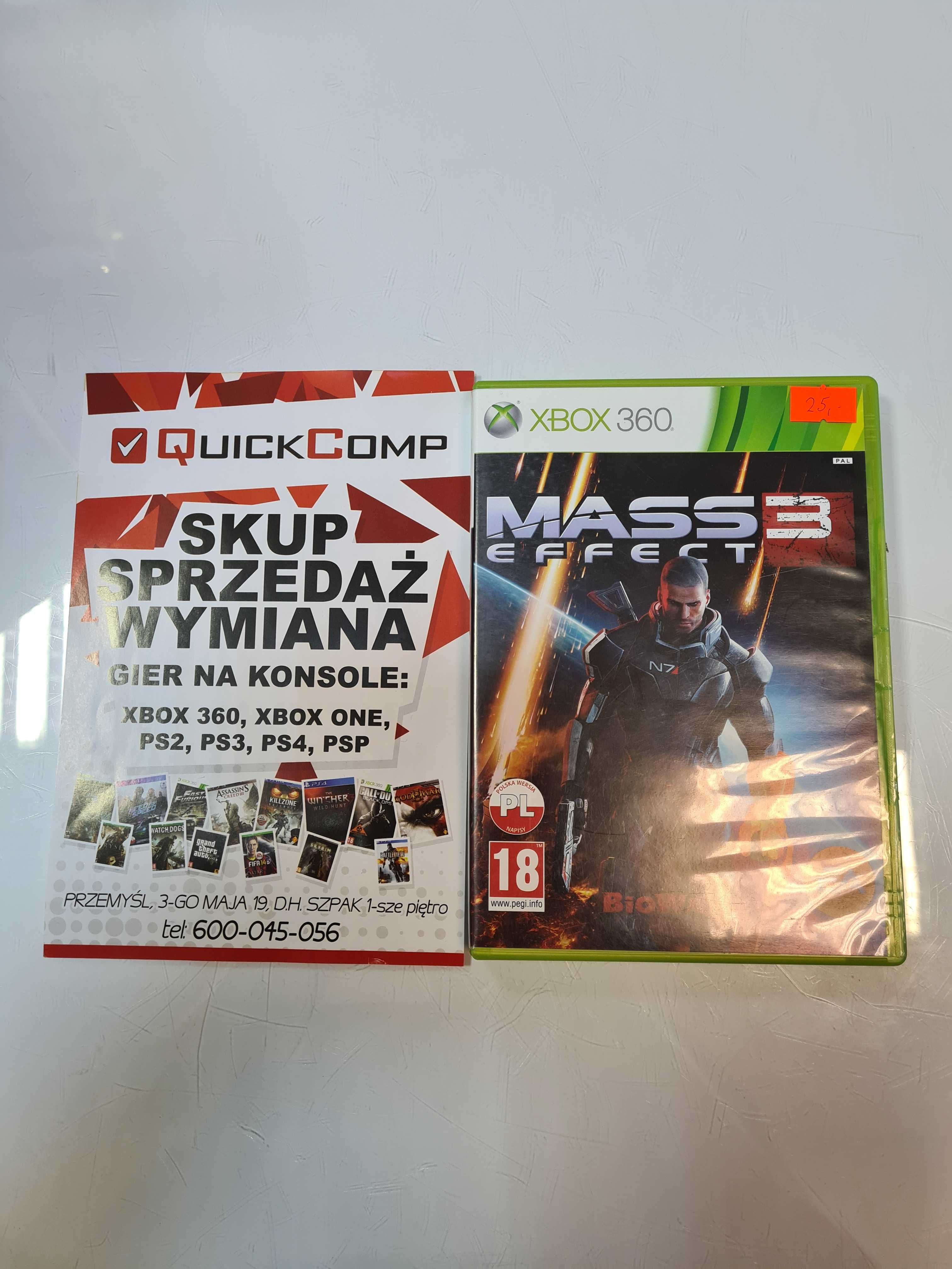 Gra XBOX 360 / X Series Mass Effect 3 Gwarancja 1 rok QUICK-COMP