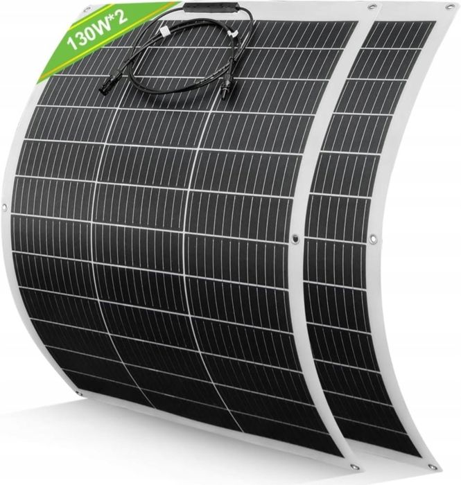 ECO-WORTHY Elastyczny panel słoneczny 260 W, 12 V (130 W x 2 szt.)