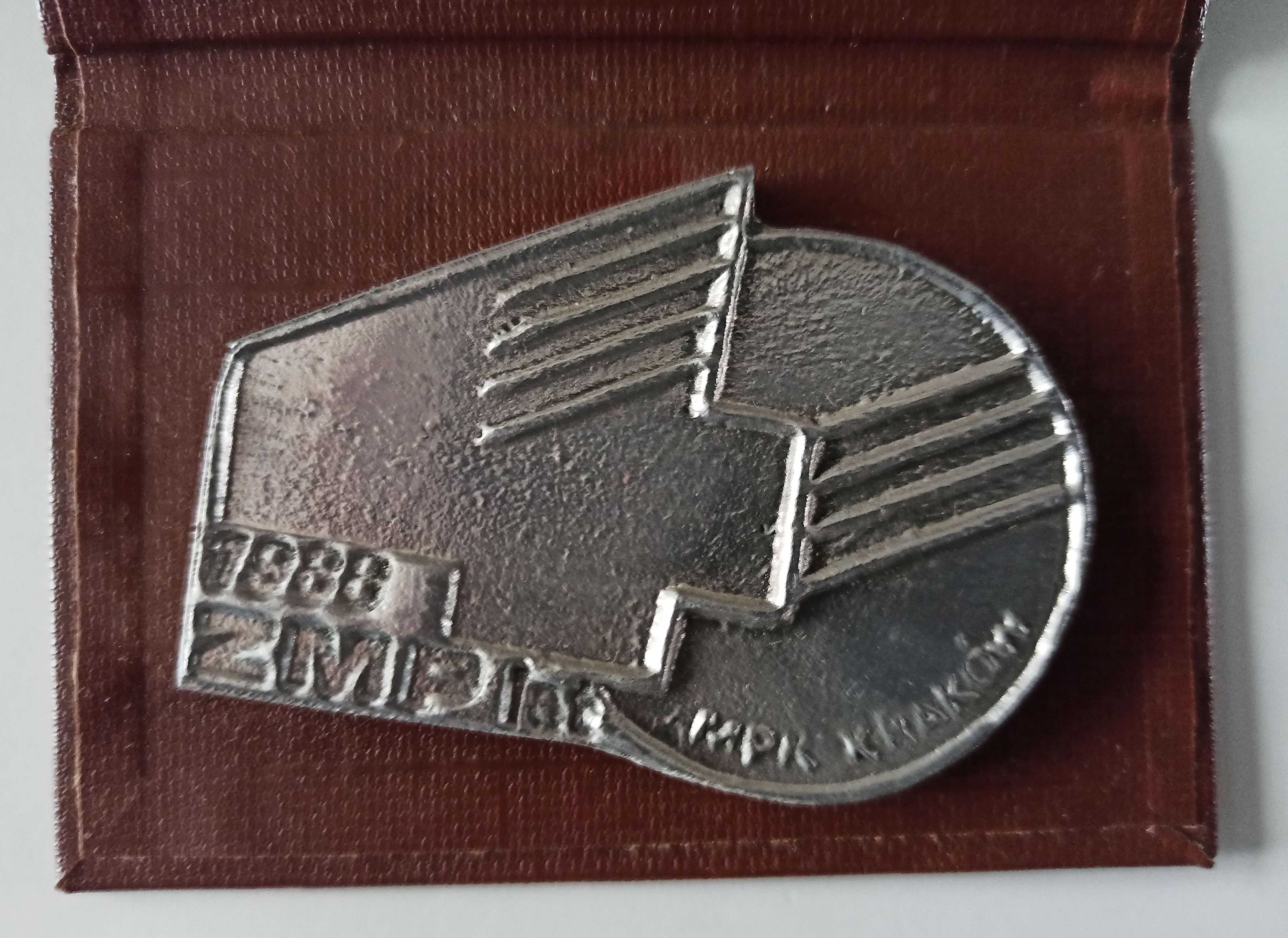 medal ZMP Związek Młodzieży Polskiej MPK Kraków 1988