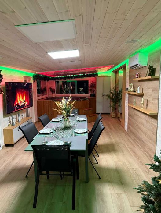 domek na święta dla 8 osób nad jeziorem sauna jacuzzi  bez sąsiadów