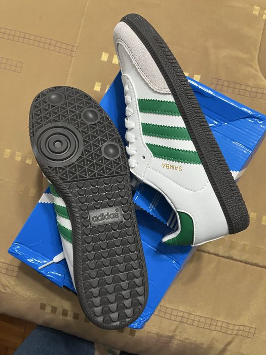 adidas Samba brancas e verdes tamanho 40 novas com caixa