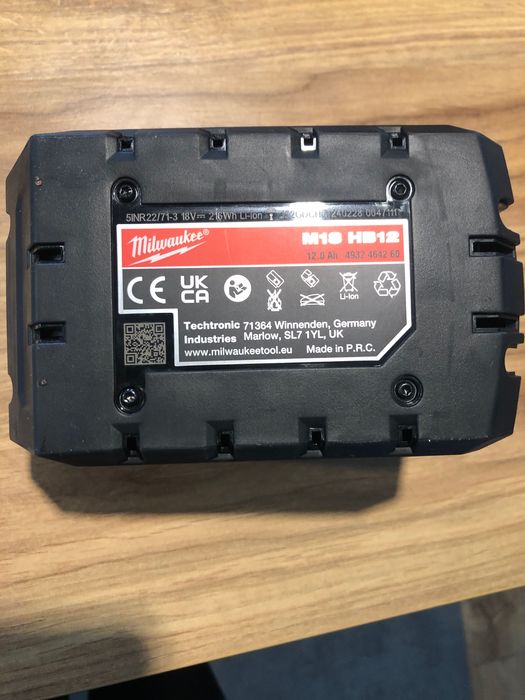 Nowa bateria milwaukee M18 12Ah
