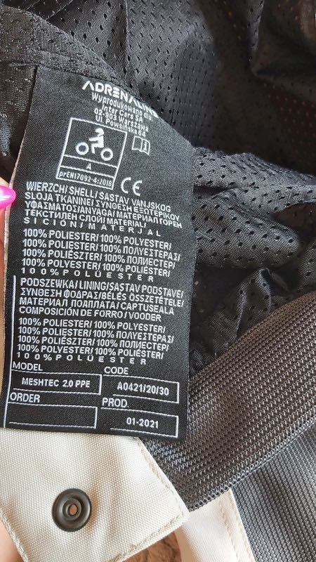 Jak nowe Spodnie motocyklowe Adrenaline Meshtec 2.0 rozmiar S lato