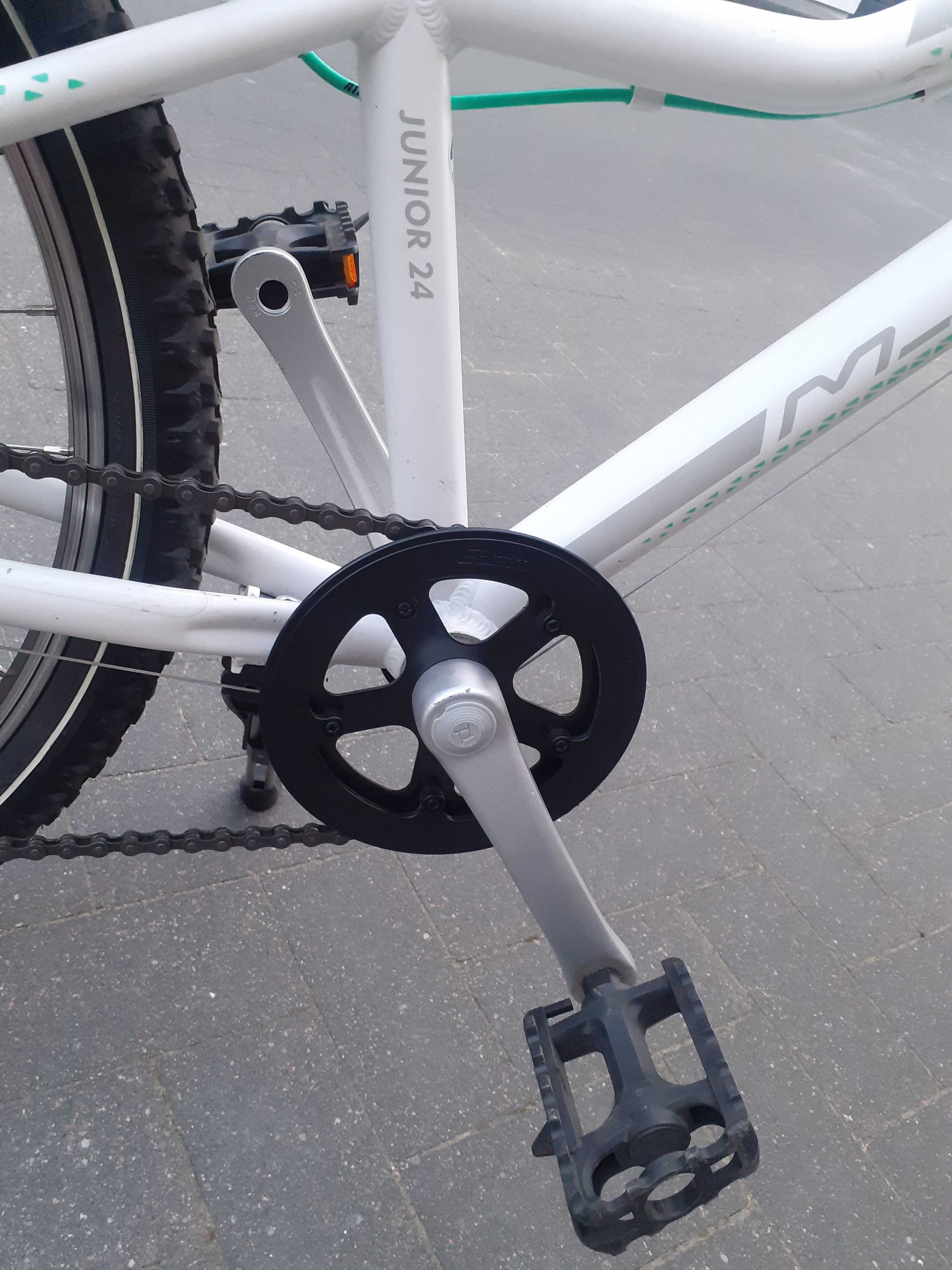 Rower Juniorski M-Bike Tin 24 Biały Koło 24"