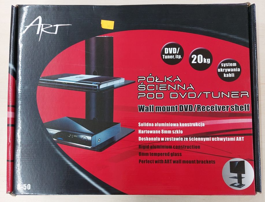 Półka ścienna pod DVD, tuner, konsole  ART D50
