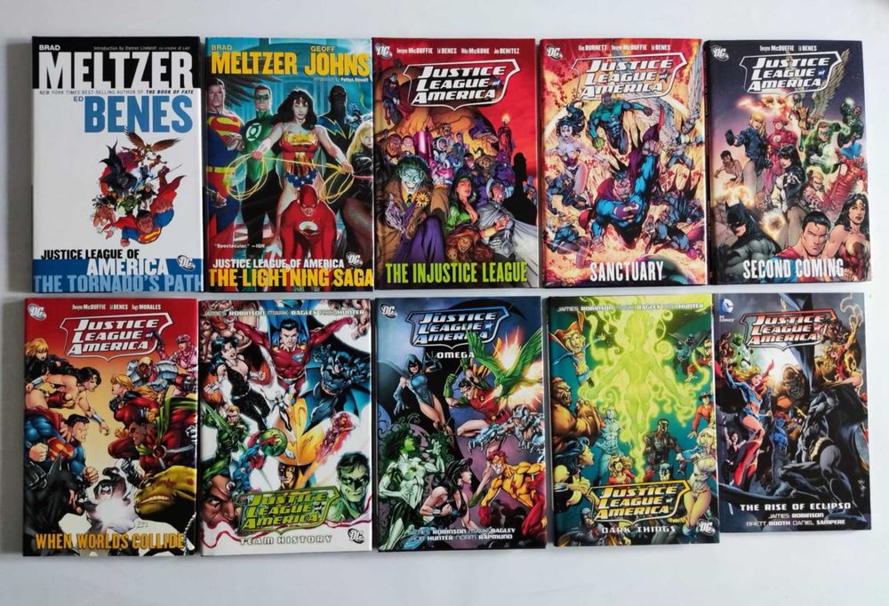Zestaw komiksów Justice League of America ENG vol 1 - 10 HC SC JLA JSA