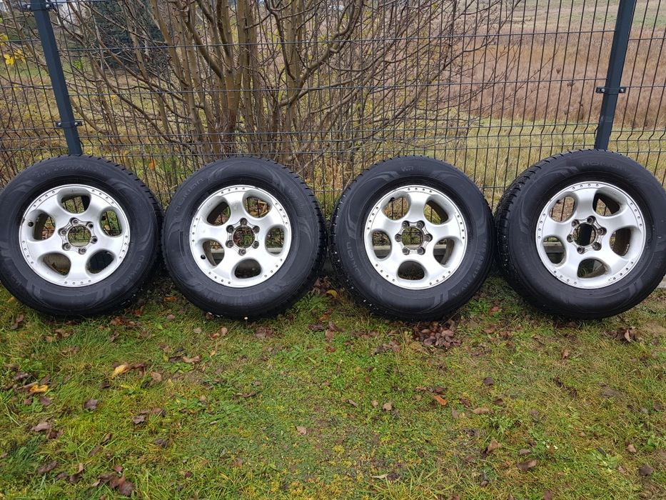 alufelgi 17 cali z oponami zimowymi do nissana patrol navara 6x139,7