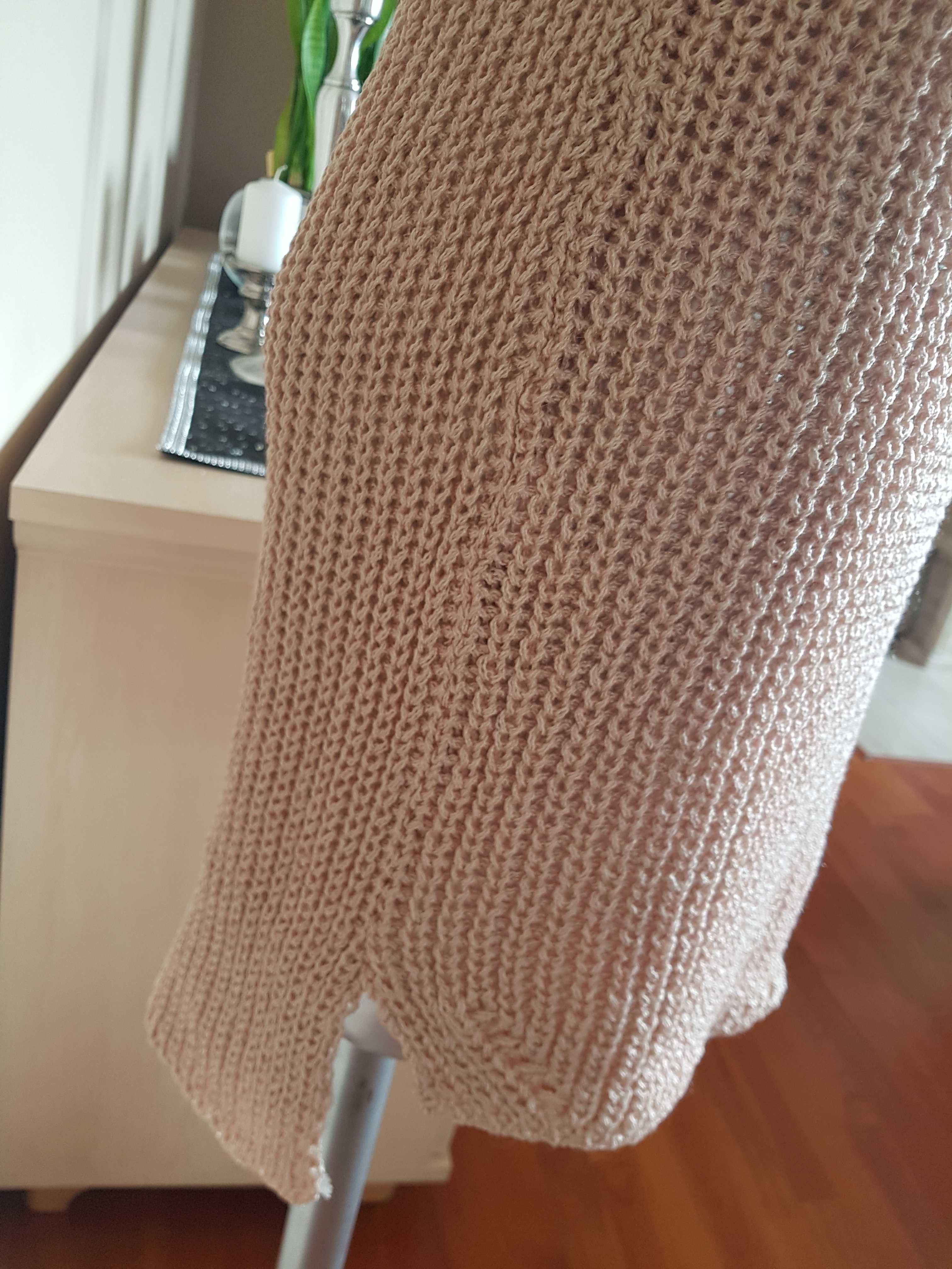 Sweter sukienka Paparazzi Fashion pudrowy róż UNI ok M 38