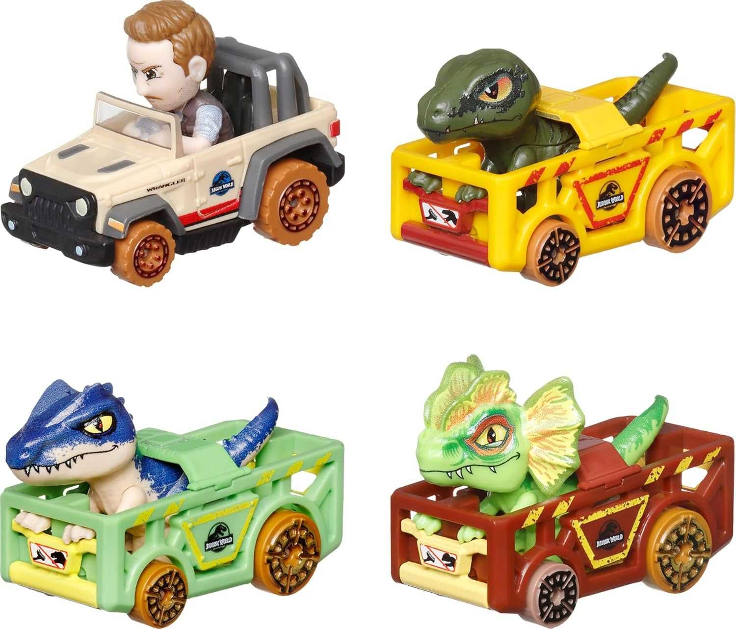 Набір з 4 машинок Хот Вілс Світ Юрського Періоду Hot Wheels