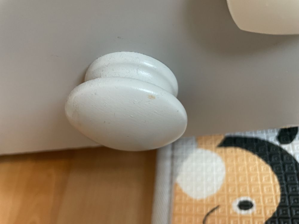 Ikea Gonatt szare łóżeczko niemowlęce
